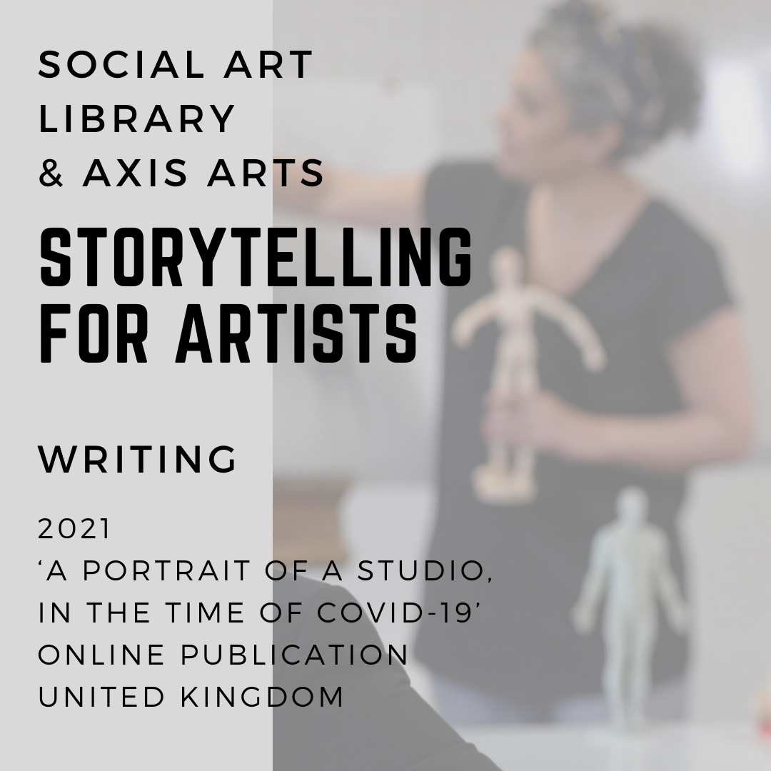 Storytelling for artists